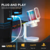 Maono DGM20 USB Microphone RGB Gaming USB Condenser Mic Noise Cancel RGB Light One key mute3.5mmj jack for PC Recording