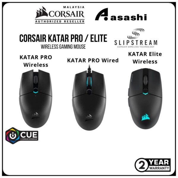 CORSAIR KATAR PRO Wireless / Wired Ultra-Light Gaming Mouse / Katar Elite Wireless CH-930C011-AP CH-931C011-AP CH-931C11