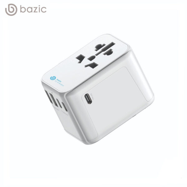 ENERGEA Bazic Goport Travel Adapter, 2A3C 28W - WHITE