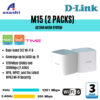 D-Link M15 (2 Packs)/(3 Packs)  AX1500 Mesh System