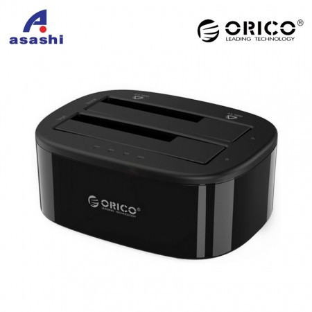 ORICO 6228US3-C 2-Bay 2.5”/3.5” HDD Docking Station - Supports 2 x 8TB 6228US3