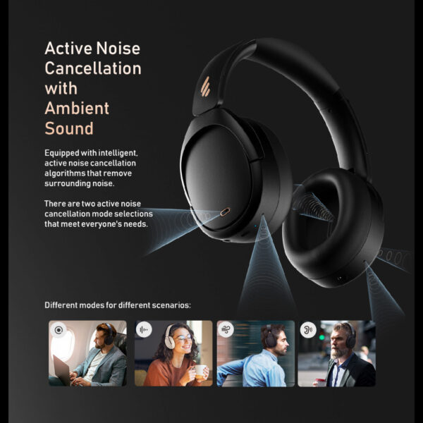 Edifier WH950NB -45dB Noise Cancellation Headphones - Bluetooth V5.3 | Hi-Res Audio | LDAC | Edifier Connect