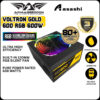 Armaggeddon Voltron Gold 475 RGB 475W / Voltron Gold 600 RGB 600W Power Supply (3 Years Warranty)