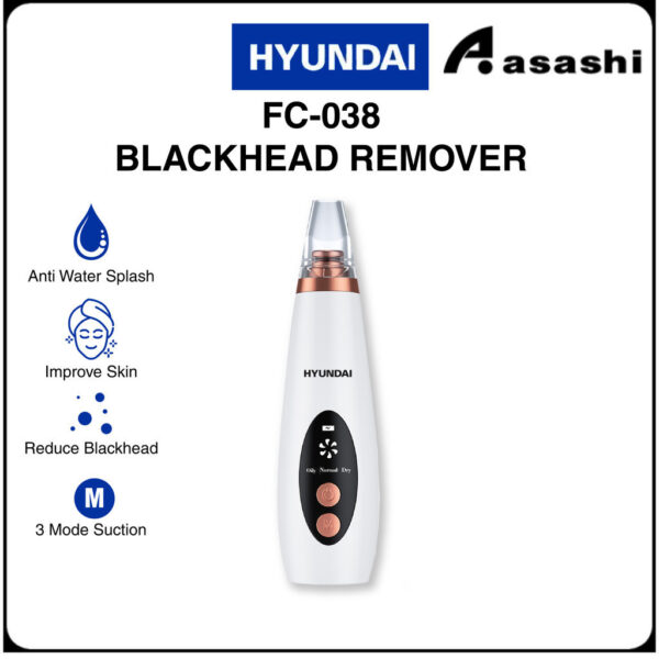 HYUNDAI Rechargeable Electric Blackhead Remover Vacuum FC-038 WH