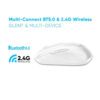 Alcatroz Airmouse Duo 5X / Airmouse Duo 7X Wireless + Bluetooth Silent Mouse