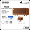 521d2abc5cc406c7802e0f3bba3dd834.jpeg Edifier MP230 Vintage Bluetooth Speaker Bluetooth 5.0/20rms/Piano Key Button/16H Playback/Aux Sound Card TF