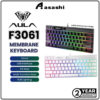 AULA F3061 61Keys Wired RGB Gaming Keyboard Membrane Keyboard USB Interface to Connect Computer/Notebook Mobile Phone Gr