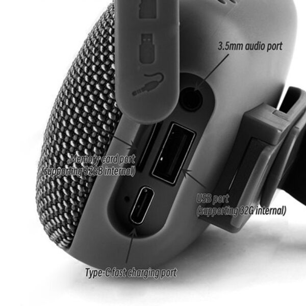 SonicGear Bike Clipz Bluetooth 5.3 | IPX 5 | Outdoor Cycling Speaker with Phone Answering