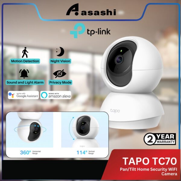 TP-Link Tapo TC70 Pan/Tilt Home Security WiFI Camera