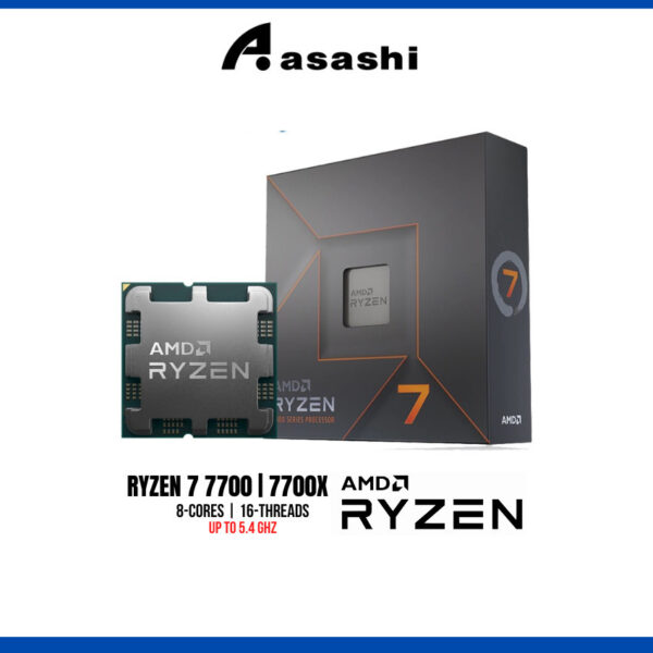 AMD Ryzen 7 7700 / 7700X AM5 Processor (8-Cores/16-Threads) | AMD Ryzen 7 7000 Series