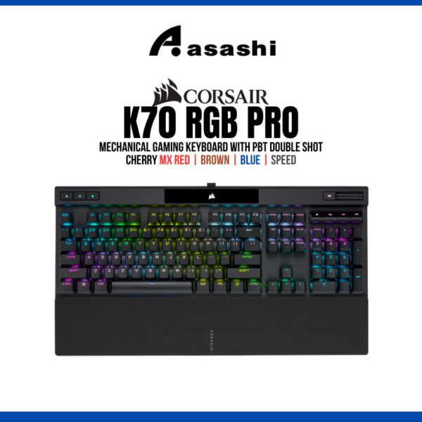 Corsair K70 RGB PRO Mechanical Gaming Keyboard with PBT DOUBLE SHOT PRO Keycaps CHERRY MX Red MX Blue MX Brown MX Speed