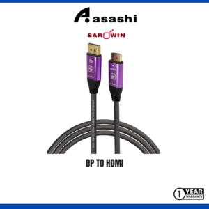 5b35f189d3361292eae714d5cedcf1e3.png Sarowin DisplayPort to HDMI / Mini DisplayPort to HDMI / Type-C to HDMI Cable 4K@60hz - 2M D60-DPHDMI-2M MDH60-2M