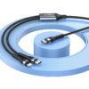 Recci T16 PD 65W 2 in 1 Type-C to Type-C + Lightning Cable 1.2M