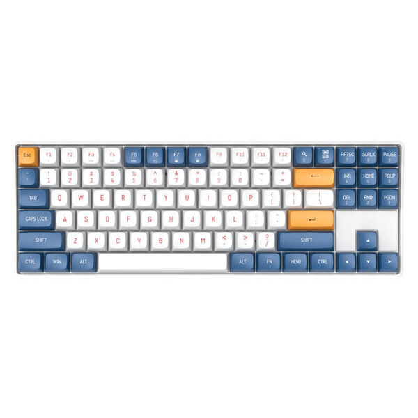 DarkFlash GD87 Dual Mode Wireless 2.4G & USB Hot Swap Mechanical Keyboard (K Yellow Switch)