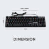 Armaggeddon SMK-12R RGB Kestrel Black Switch / Blue Switch / Red Switch Mechanical Keyboard