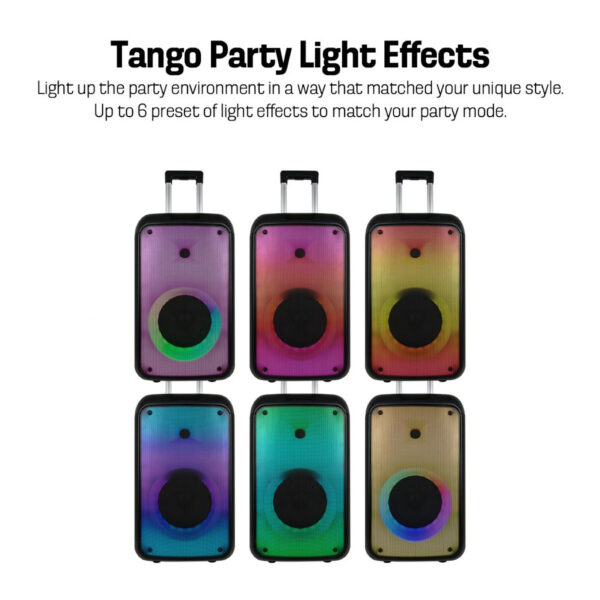 Vinnfier FlipGear Tango XT2000 WMU 500W Bluetooth Speaker HI-FI Audio Karaoke PartyBox Speaker with 2 Wireless Mic Audio