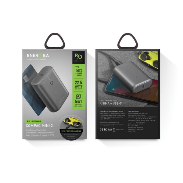 Energea ComPac Mini 2 Power Bank PD3.0/PPS/QC3.0/SCP/VOOC (10000mAh)