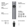 Logitech SPOTLIGHT PRESENTATION REMOTE - GOLD/BLACK (3 yrs Limited Shop Warranty)