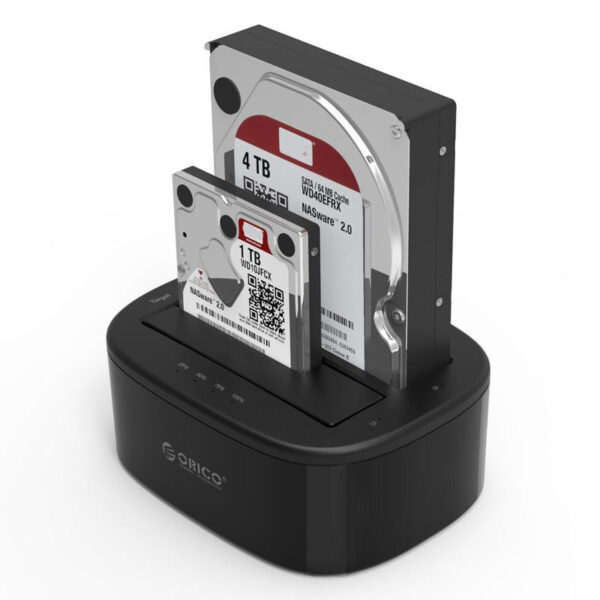 ORICO 6228US3-C 2-Bay 2.5”/3.5” HDD Docking Station - Supports 2 x 8TB 6228US3