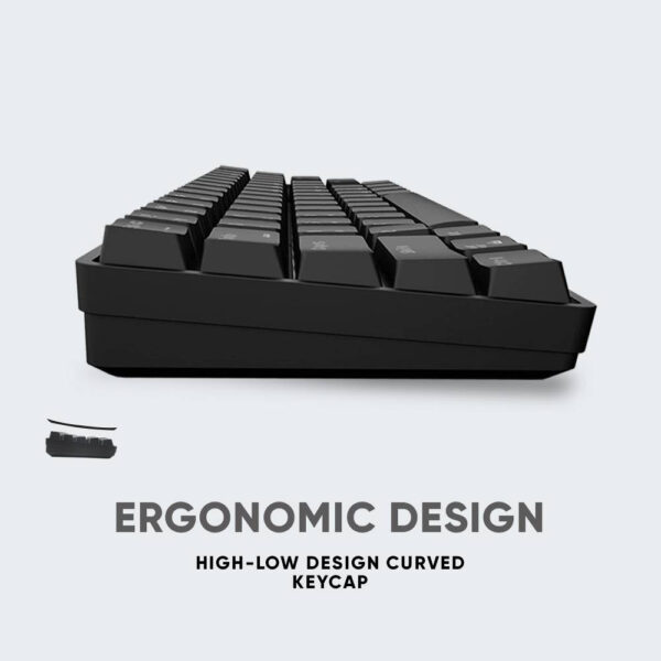 Armaggeddon MBA-61R Black / White Bluetooth + Wireless (61 Keys) Blue Switch Mechanical Keyboard