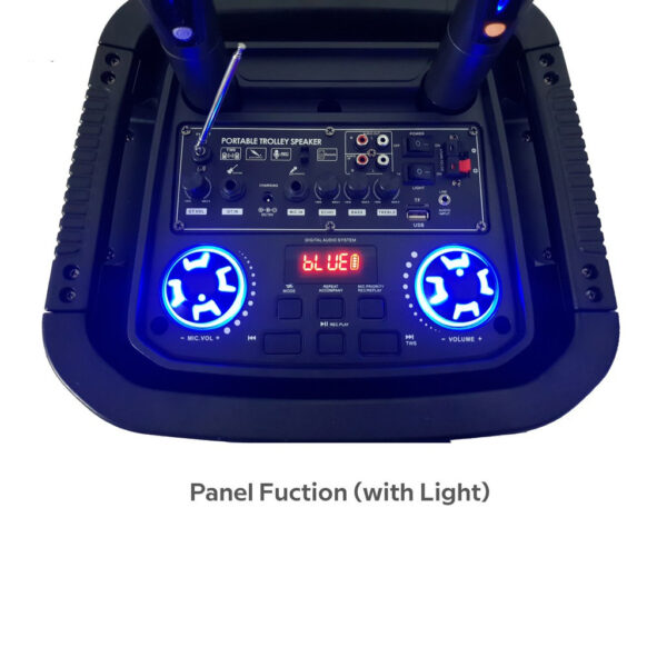 Vinnfier FlipGear Tango 300 WMU 2021 TWS Portable Trolley Speaker With 2 UHF Wireless Mic Bluetooth Super Bass Karaoke