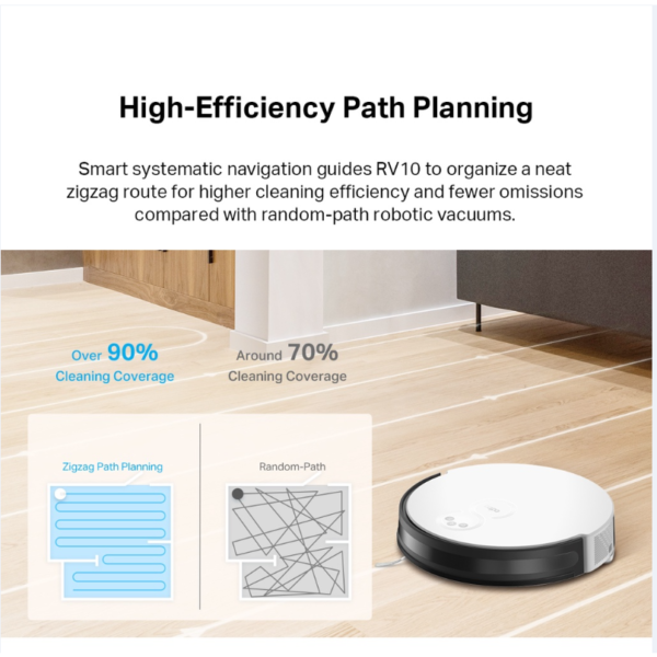 694592e6946bbabb100e782029c87055-1.png TP-Link Tapo RV10 Smart Robot Vacuum Cleaner & Wet/Dry 2 in 1 Mopping Sweeping And Strong Power Suction