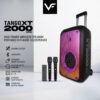 Vinnfier FlipGear Tango XT2000 WMU 500W Bluetooth Speaker HI-FI Audio Karaoke PartyBox Speaker with 2 Wireless Mic Audio
