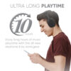 SonicGear AirPhone 6 Rechargeable Bluetooth Headphones With Mic | Up to 10 Hours PlayTime | 1 Year Warranty