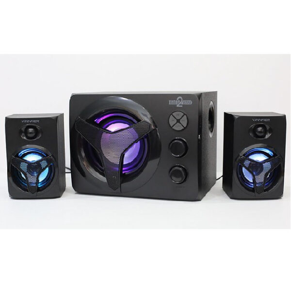 Vinnfier Xenon 2 BTRM 2.1 Multimedia System Wireless Bluetooth Gaming Speaker Super Bass Subwoofer Stereo Sound Speaker