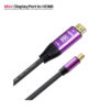 Sarowin DisplayPort to HDMI / Mini DisplayPort to HDMI / Type-C to HDMI Cable 4K@60hz - 2M D60-DPHDMI-2M MDH60-2M