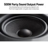 Vinnfier FlipGear Tango XT2000 WMU 500W Bluetooth Speaker HI-FI Audio Karaoke PartyBox Speaker with 2 Wireless Mic Audio