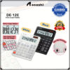 Casio DE-12E Extra Large Display Ergonomic Heavy Duty Calculator Black / White