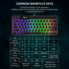 AULA F3061 61Keys Wired RGB Gaming Keyboard Membrane Keyboard USB Interface to Connect Computer/Notebook Mobile Phone Gr