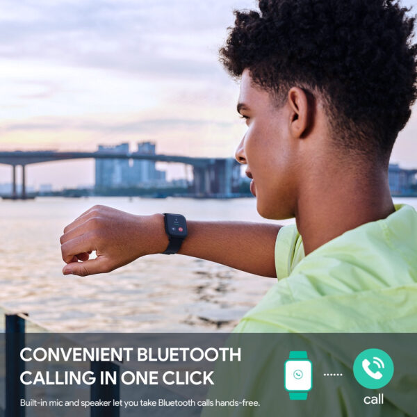 Aukey SW-1S Smart Watch 1S Fitness Tracker Water Resistance 30 sports mode Bluetooth call  health monitoring
