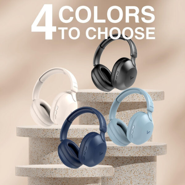 Vinnfier VF Elite 5 BT Wireless Bluetooth v5.3 Headphone With Playtime Up to 28 hours 8D Music