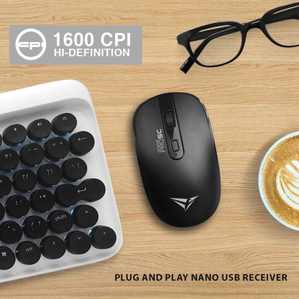 Alcatroz Airmouse Pro 5C Silent Click 2.4G Wireless Mouse