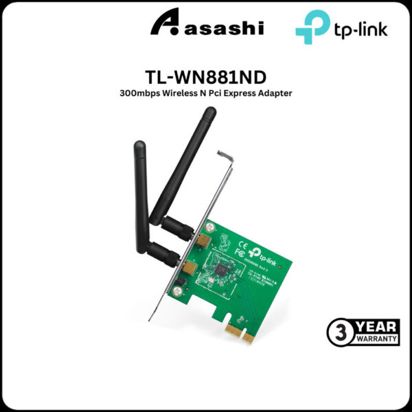 Tp-Link TL-WN881ND 300mbps Wireless N Pci Express Adapter