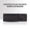 Logitech K120 Black Wired Keyboard