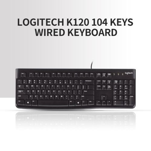 Logitech K120 Black Wired Keyboard