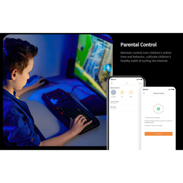 Tenda TX2 Pro AX1500 Dual-Band Gigabit Wi-Fi 6 Router
