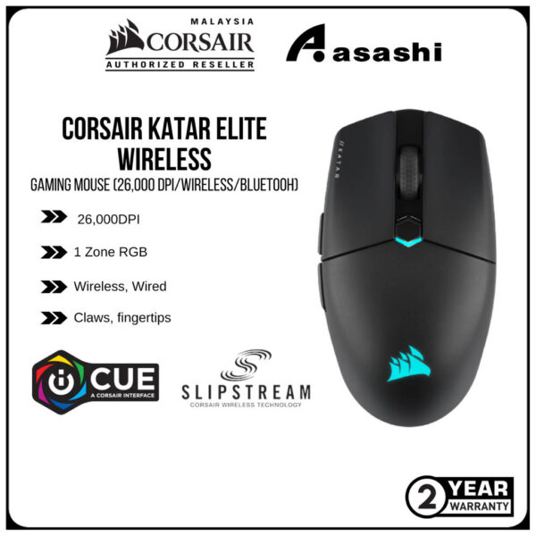 CORSAIR KATAR PRO Wireless / Wired Ultra-Light Gaming Mouse / Katar Elite Wireless CH-930C011-AP CH-931C011-AP CH-931C11