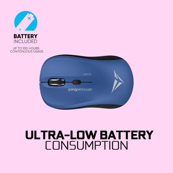 Alcatroz AirMouse Duo 3 Wireless + 2.4G Bluetooth Silent Mouse with Battery (1 yrs Limited Hardware Warranty)