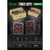 DMES 550w / 650W Power Supply with 12cm Fan PS550-BLK12R PS650-BLK12B diy