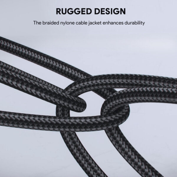 Aukey CB-NCC1 / CB-NCC2 Circlet 60W Nylon braided USB-C to USB-C cable