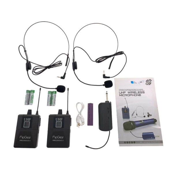 Vinnfier FlipGear WM2200 DUO U Professional Universal UHF Wireless Handsfree Microphone