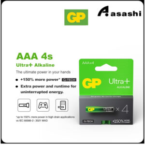 GP Ultra Plus Alkaline AAA / AA [ Card of 4s ] / GP Ultra+ Alkaline GPPCA15UP200 (AA) GPPCA24UP178 (AAA)