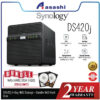 Synology DS423 4-Bay NAS Storage (Realtek RTD1619B Quad Core 1.7 GHz, 2GB DDR4,2 X 1GbE LAN, USB 3.2 Gen 1 X 2)