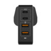 Momax ONE PLUG 100W 4-Port GaN Charger - Black (2Y) UM23AU / UM23 / UM23AUK
