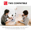SonicGear Sonic Pod TWS Wireless Bluetooth 5.0 Mini Portable Speaker| Premium Sound App Control RGB Lighting
