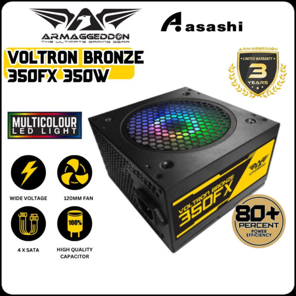 Armaggeddon Voltron Bronze 235FX 235W / 300FX 300w / 350FX 350W Power Supply (3 Years Warranty)